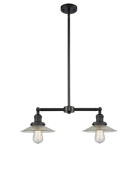 Innovations 209-BK-G2 Two Light Island Pendant, Matte Black
