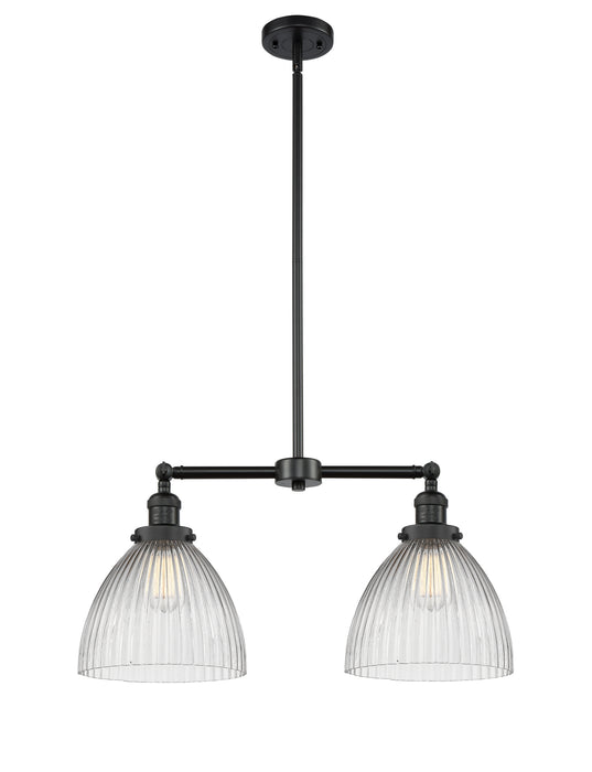 Innovations 209-BK-G222 Two Light Island Pendant, Matte Black