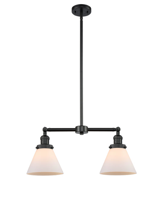 Innovations 209-BK-G41 Two Light Island Pendant, Matte Black