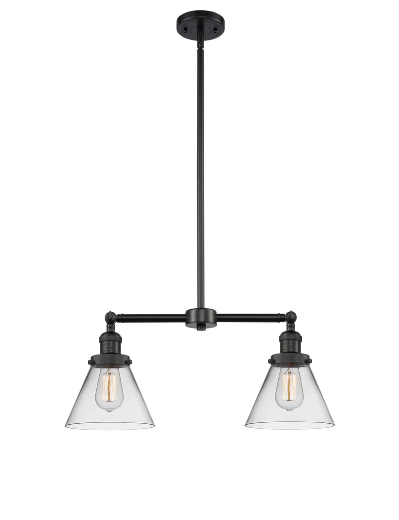 Innovations 209-BK-G42-LED LED Island Pendant, Matte Black