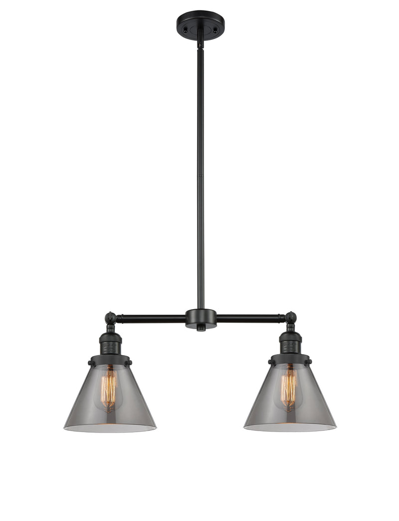 Innovations 209-BK-G43-LED LED Island Pendant, Matte Black