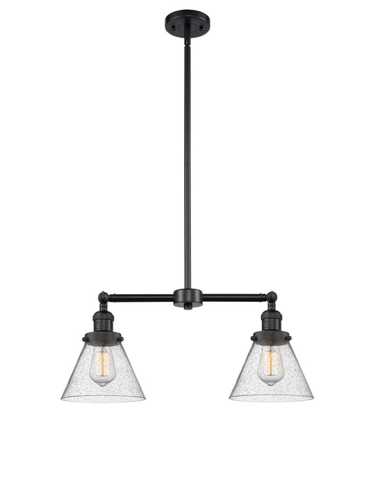 Innovations 209-BK-G44-LED LED Island Pendant, Matte Black