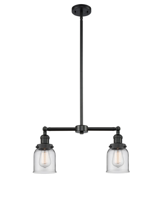 Innovations 209-BK-G52 Two Light Island Pendant, Matte Black