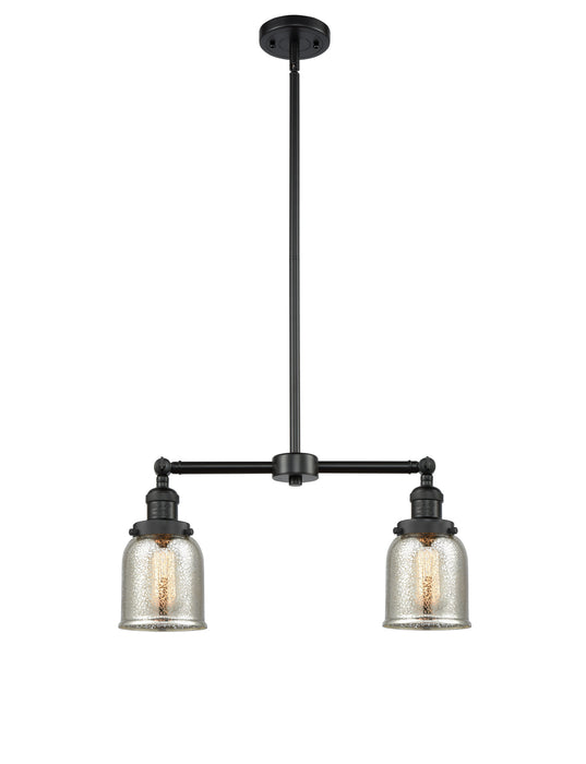 Innovations 209-BK-G58 Two Light Island Pendant, Matte Black
