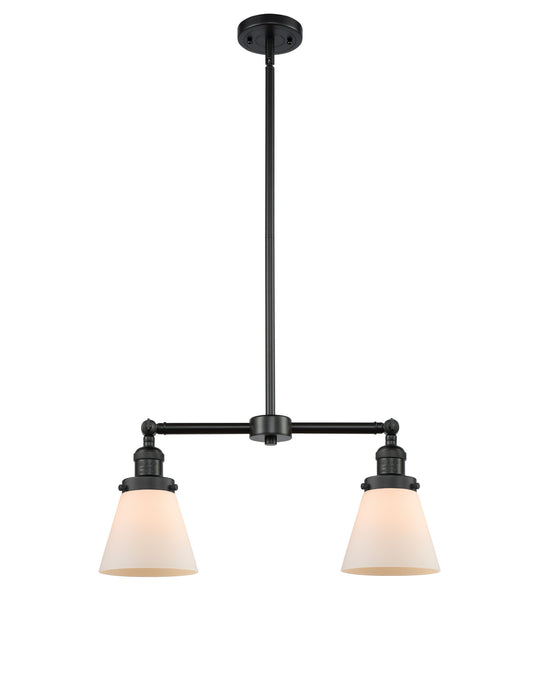 Innovations 209-BK-G61 Two Light Island Pendant, Matte Black