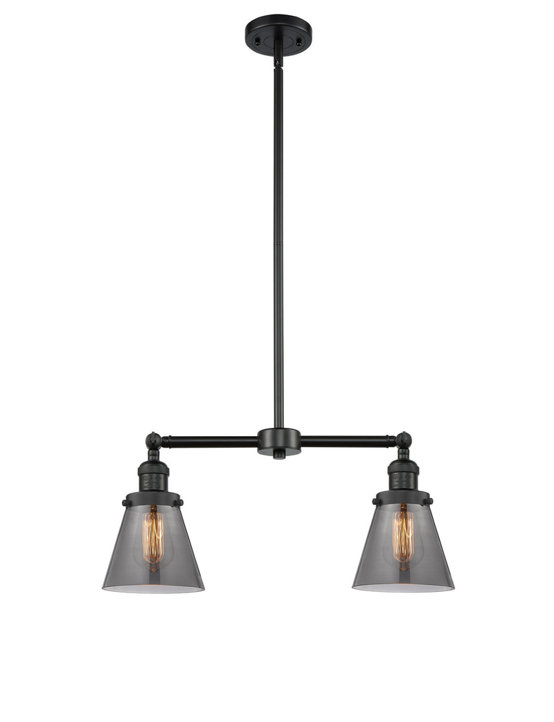 Innovations 209-BK-G63 Two Light Island Pendant, Matte Black