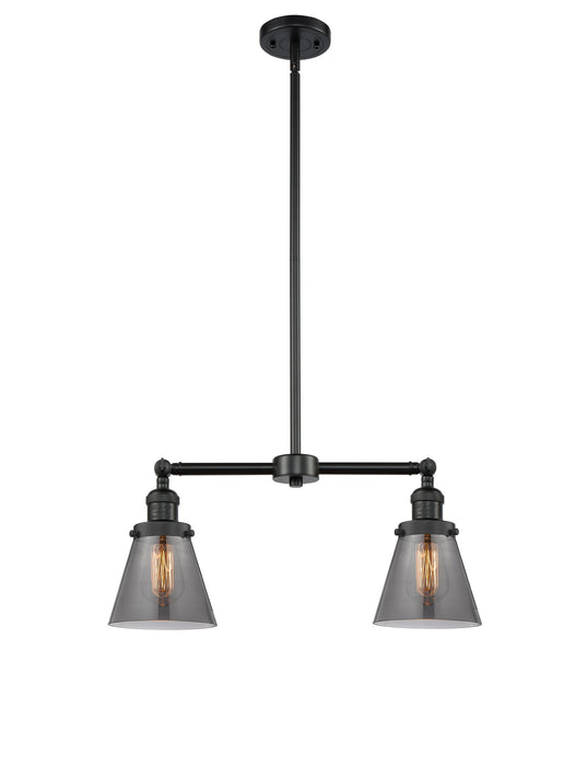 Innovations 209-BK-G63 Two Light Island Pendant, Matte Black