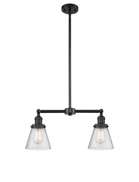Innovations 209-BK-G64 Two Light Island Pendant, Matte Black