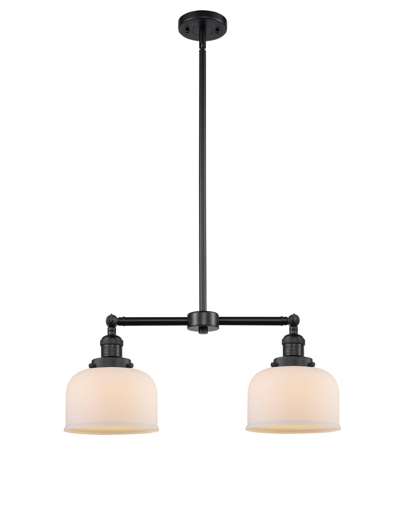 Innovations 209-BK-G71 Two Light Island Pendant, Matte Black