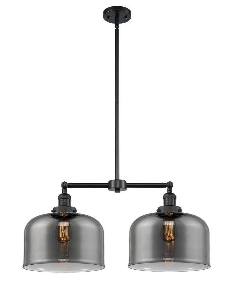 Innovations 209-BK-G73-L-LED LED Island Pendant, Matte Black