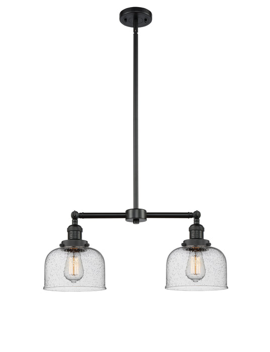 Innovations 209-BK-G74-LED LED Island Pendant, Matte Black