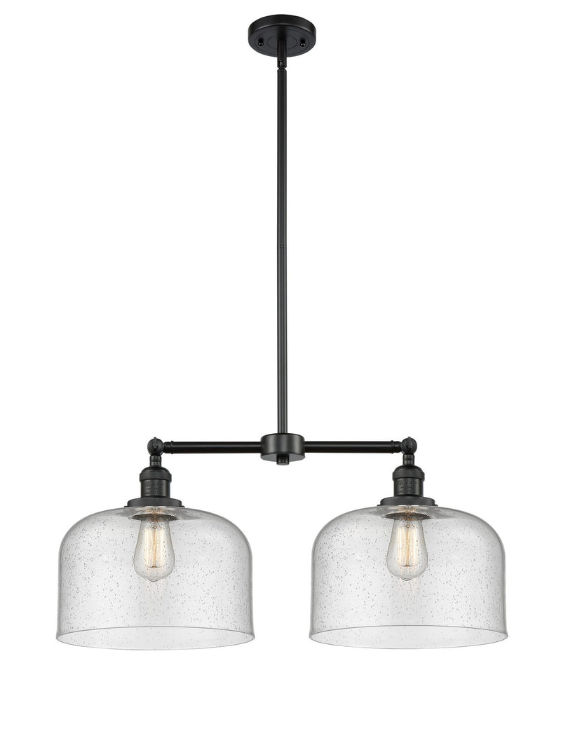 Innovations 209-BK-G74-L-LED LED Island Pendant, Matte Black