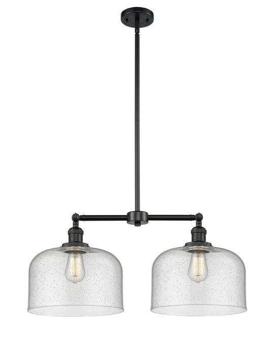 Innovations 209-BK-G74-L-LED LED Island Pendant, Matte Black