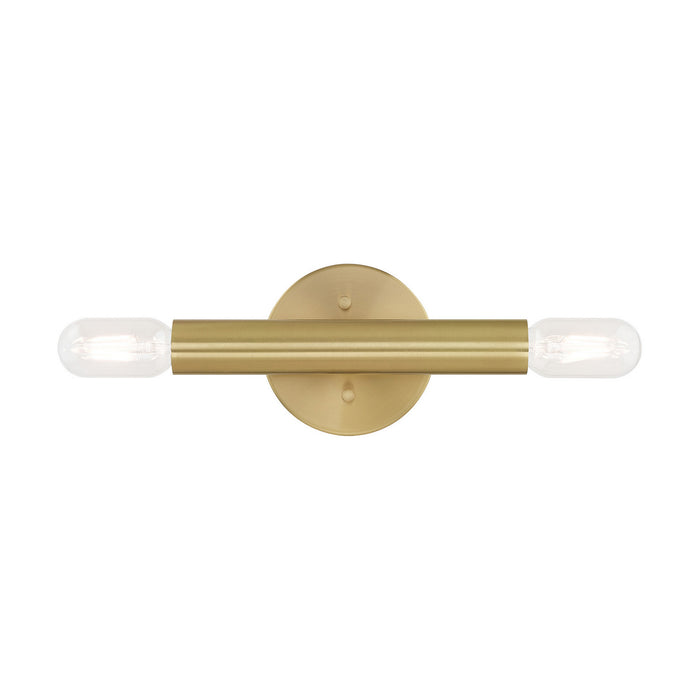 Livex Lighting 51132-12 Two Light Wall Sconce, Satin Brass