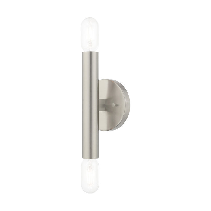 Livex Lighting 51132-91 Two Light Wall Sconce, Brushed Nickel