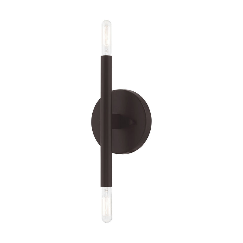 Livex Lighting 51172-07 Two Light Wall Sconce, Bronze