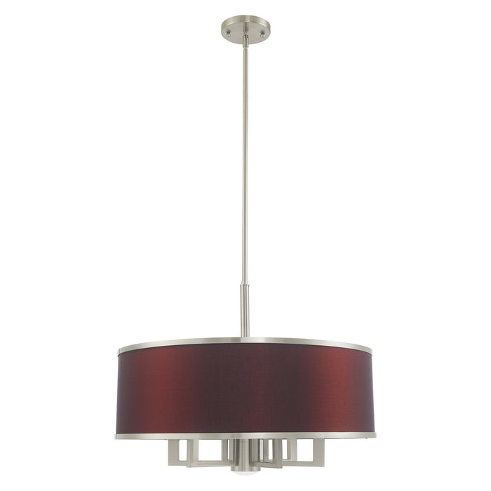 Livex Lighting 60416-91 Seven Light Chandelier, Brushed Nickel