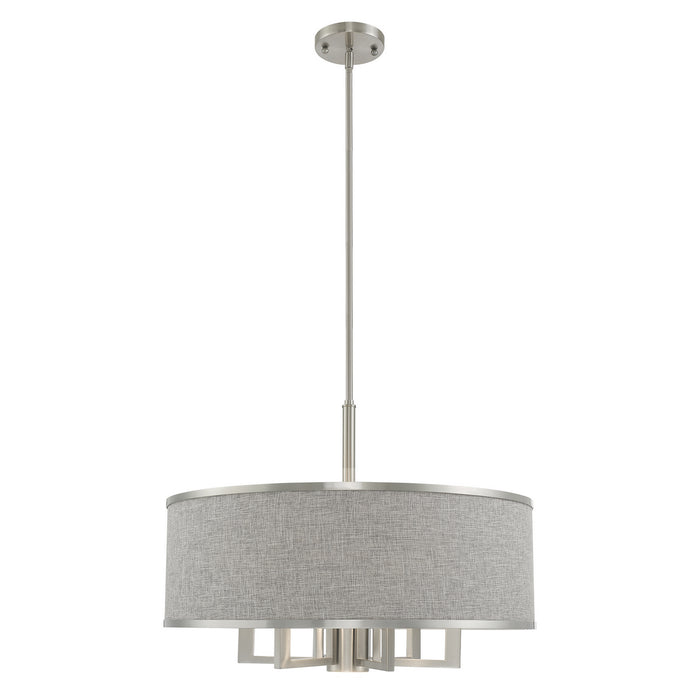 Livex Lighting 60426-91 Seven Light Chandelier, Brushed Nickel