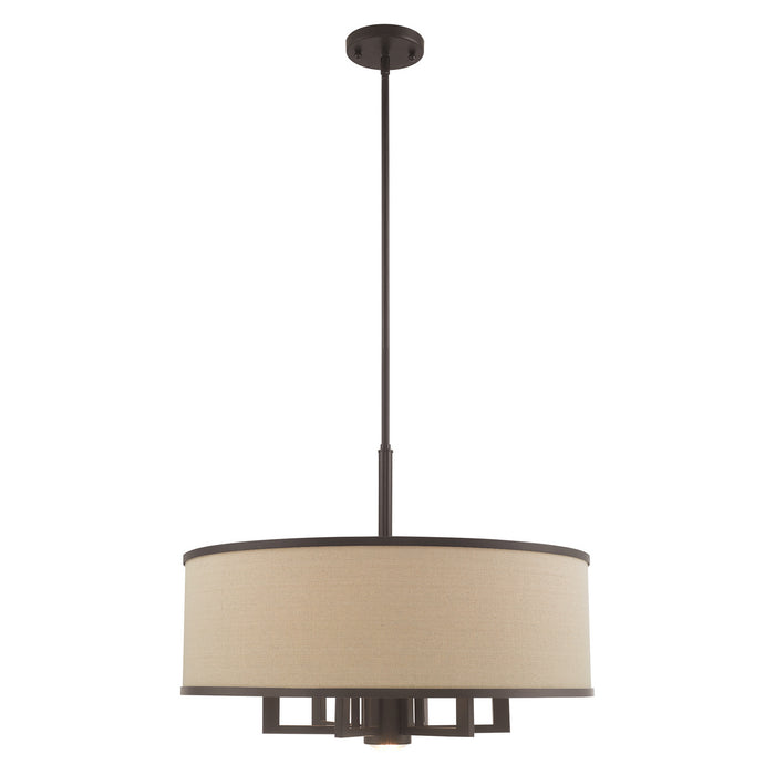Livex Lighting 62614-07 Seven Light Chandelier, Bronze