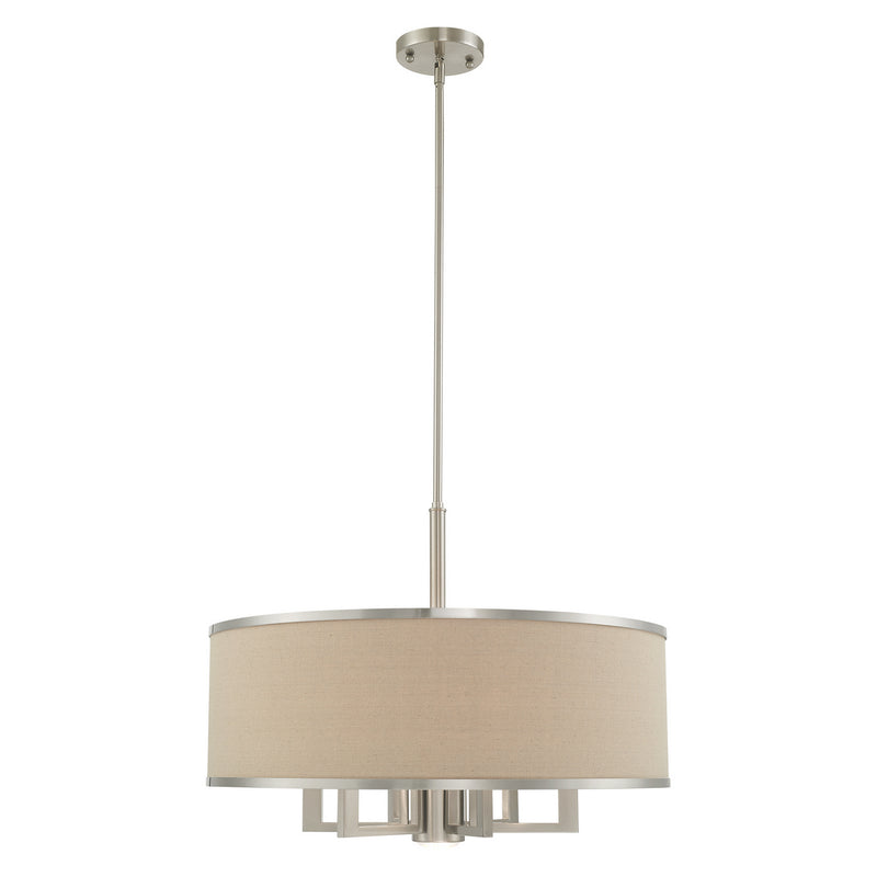Livex Lighting 62614-91 Seven Light Chandelier, Brushed Nickel