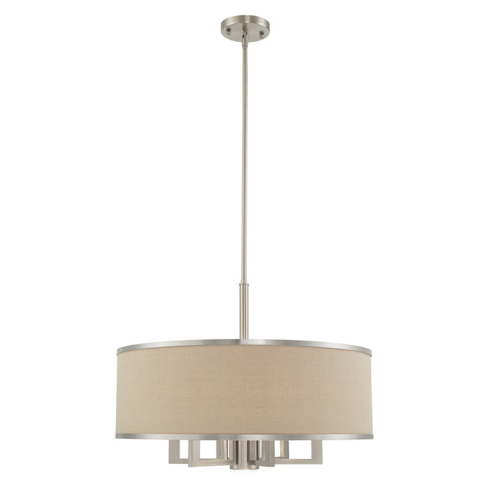 Livex Lighting 62614-91 Seven Light Chandelier, Brushed Nickel