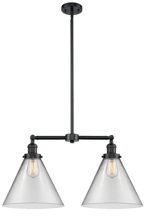 Innovations 209-OB-G42-L Two Light Island Pendant, Oil Rubbed Bronze