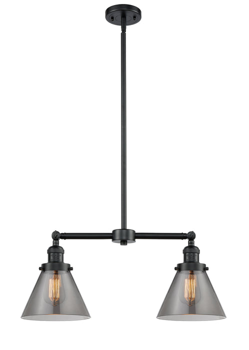 Innovations 209-OB-G43 Two Light Island Pendant, Oil Rubbed Bronze