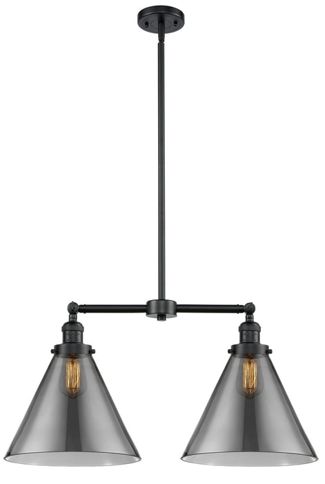 Innovations 209-OB-G43-L Two Light Island Pendant, Oil Rubbed Bronze
