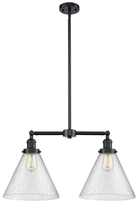 Innovations 209-OB-G44-L Two Light Island Pendant, Oil Rubbed Bronze