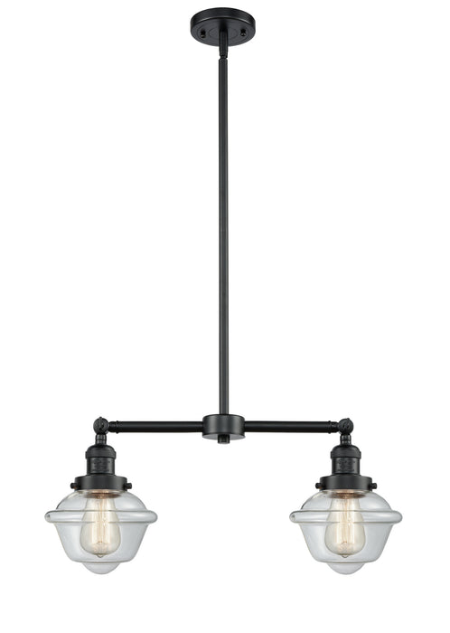 Innovations 209-OB-G532 Two Light Island Pendant, Oil Rubbed Bronze