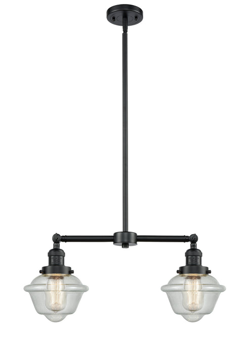 Innovations 209-OB-G534 Two Light Island Pendant, Oil Rubbed Bronze