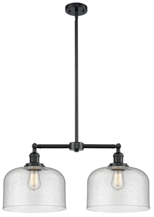 Innovations 209-OB-G74-L Two Light Island Pendant, Oil Rubbed Bronze
