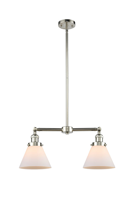 Innovations 209-PN-G41 Two Light Island Pendant, Polished Nickel