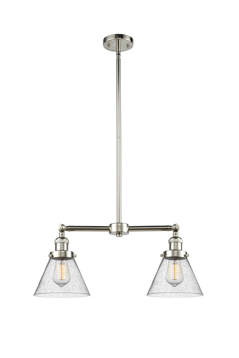 Innovations 209-PN-G44-LED LED Island Pendant, Polished Nickel