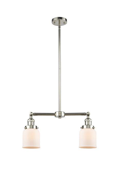 Innovations 209-PN-G51 Two Light Island Pendant, Polished Nickel