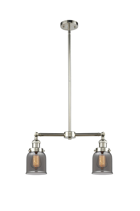 Innovations 209-PN-G53 Two Light Island Pendant, Polished Nickel