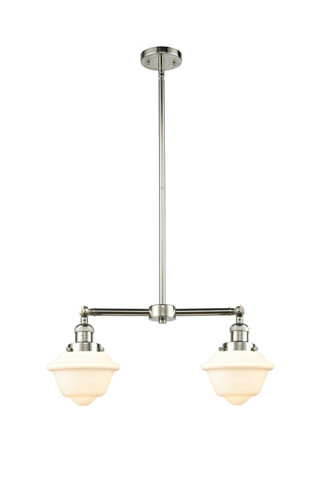 Innovations 209-PN-G531 Two Light Island Pendant, Polished Nickel