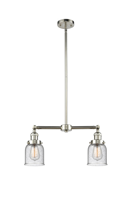 Innovations 209-PN-G54 Two Light Island Pendant, Polished Nickel