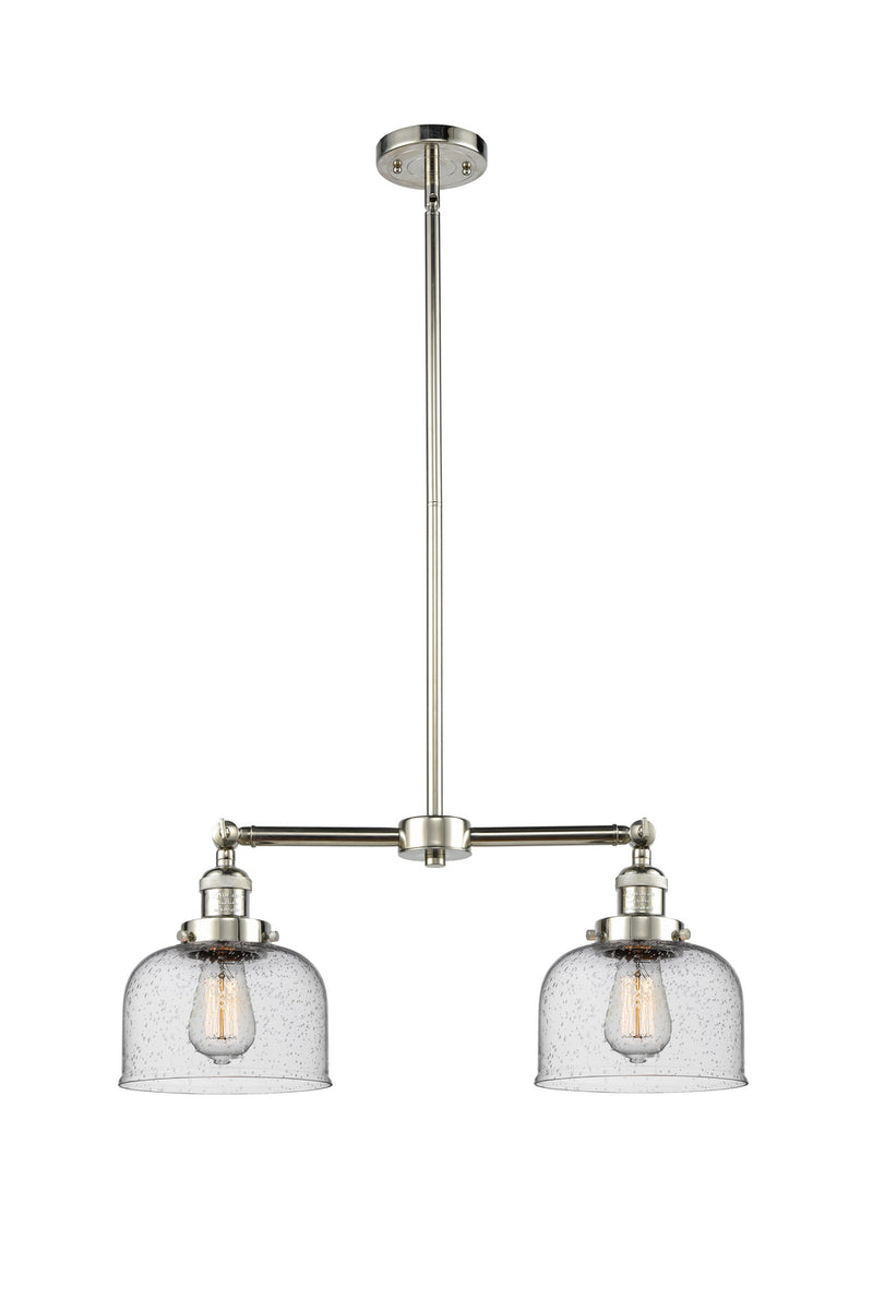 Innovations 209-PN-G74-LED LED Island Pendant, Polished Nickel