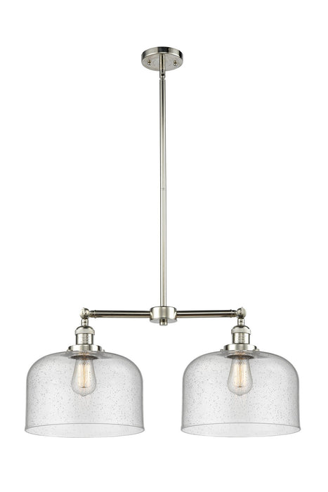 Innovations 209-PN-G74-L-LED LED Island Pendant, Polished Nickel