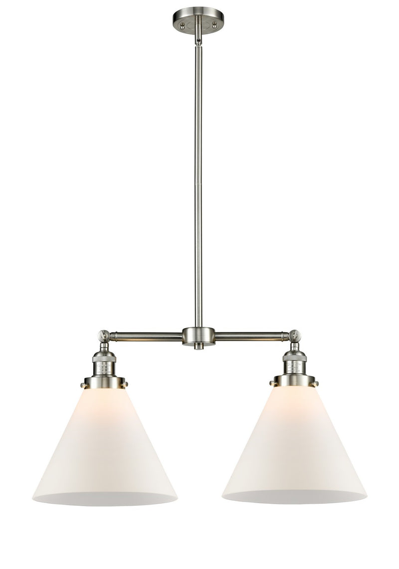 Innovations 209-SN-G41-L Two Light Island Pendant, Brushed Satin Nickel