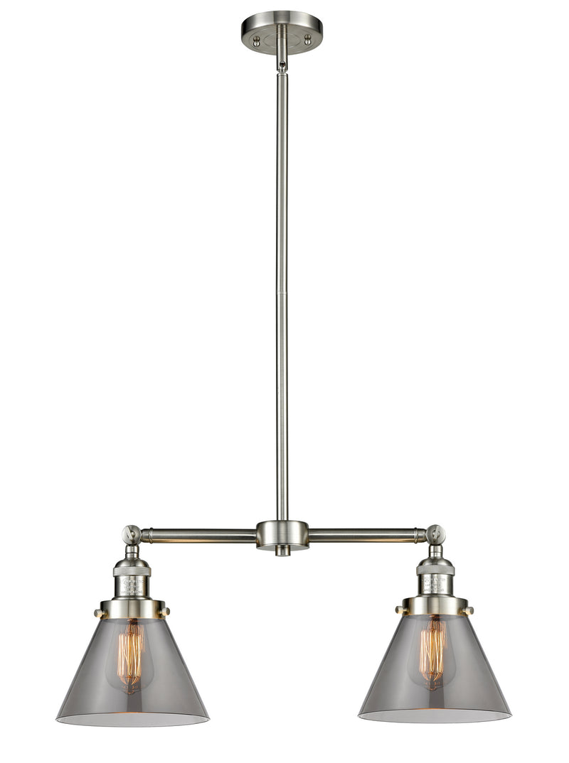 Innovations 209-SN-G43-LED LED Island Pendant, Brushed Satin Nickel