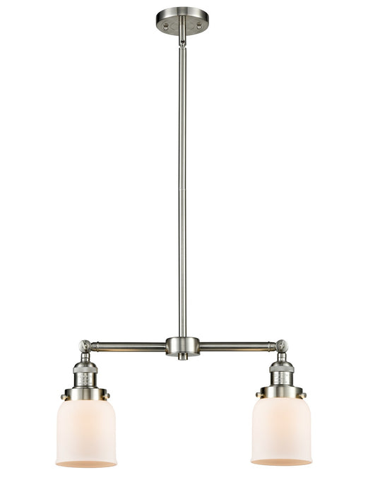Innovations 209-SN-G51 Two Light Island Pendant, Brushed Satin Nickel