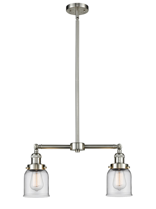 Innovations 209-SN-G52 Two Light Island Pendant, Brushed Satin Nickel