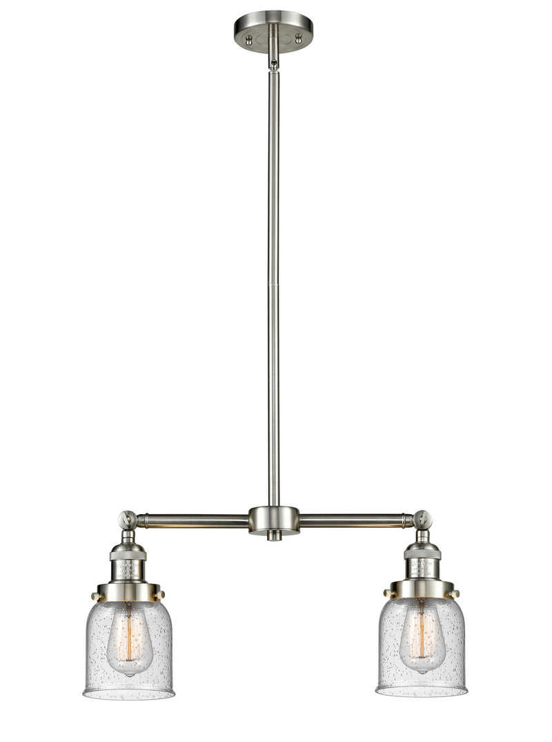 Innovations 209-SN-G54 Two Light Island Pendant, Brushed Satin Nickel
