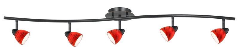 Cal Lighting SL-954-5-DB/RDS Five Light Pendant, Dark Bronze