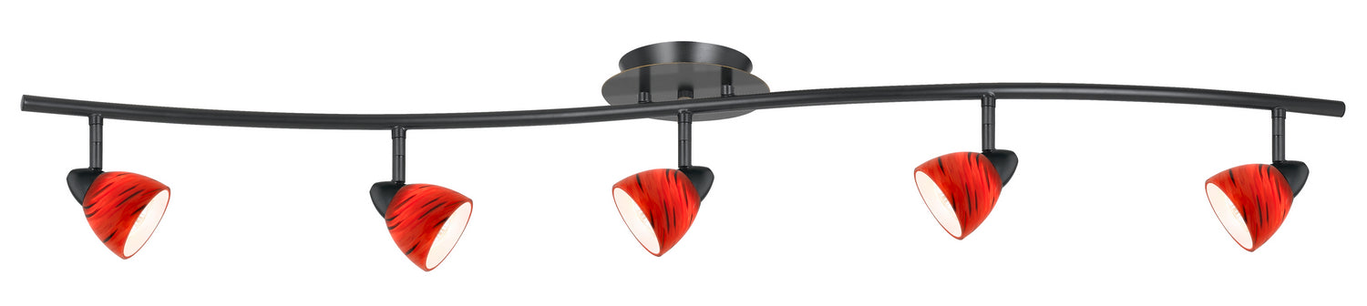 Cal Lighting SL-954-5-DB/RDS Five Light Pendant, Dark Bronze