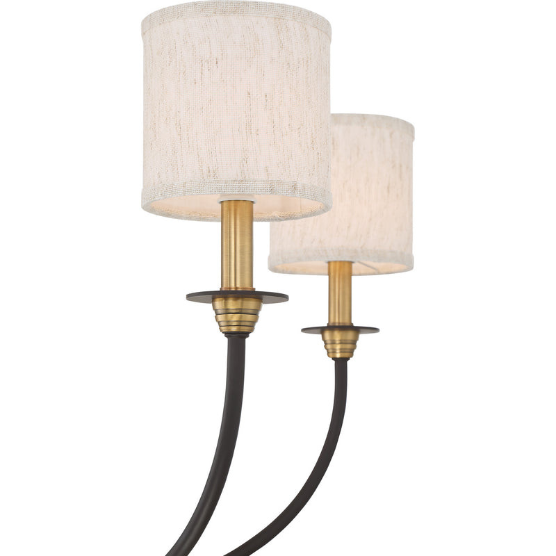 Quoizel ADY5005OZ Five Light Chandelier, Old Bronze