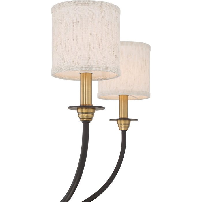 Quoizel ADY5005OZ Five Light Chandelier, Old Bronze