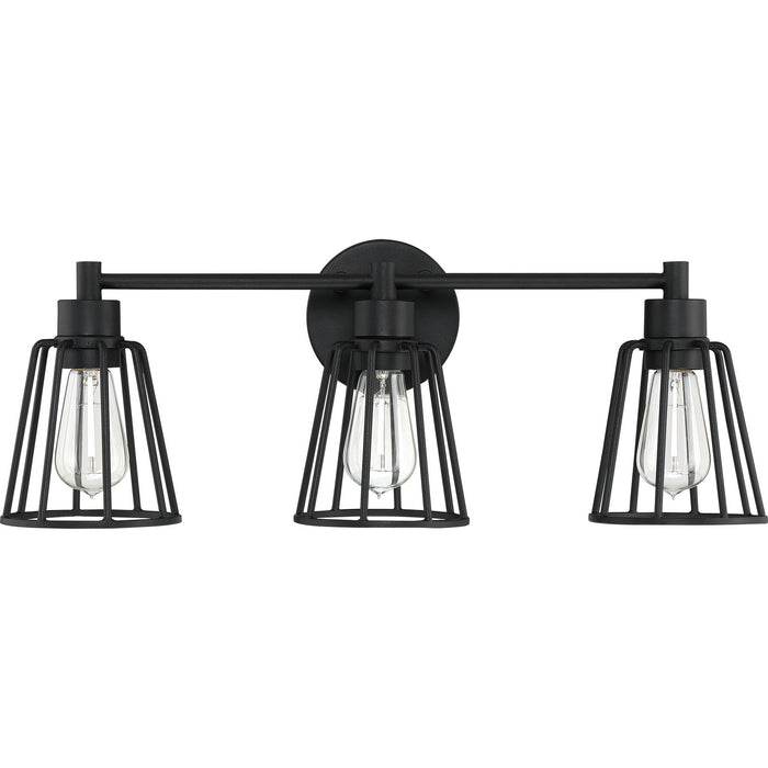 Quoizel ATT8603EK Three Light Bath Fixture, Earth Black